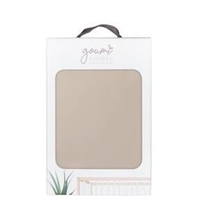 Goumi Baby Nursery Changing Pad Cover Bamboo Organic Cotton‎ Sandstone Tan Beige